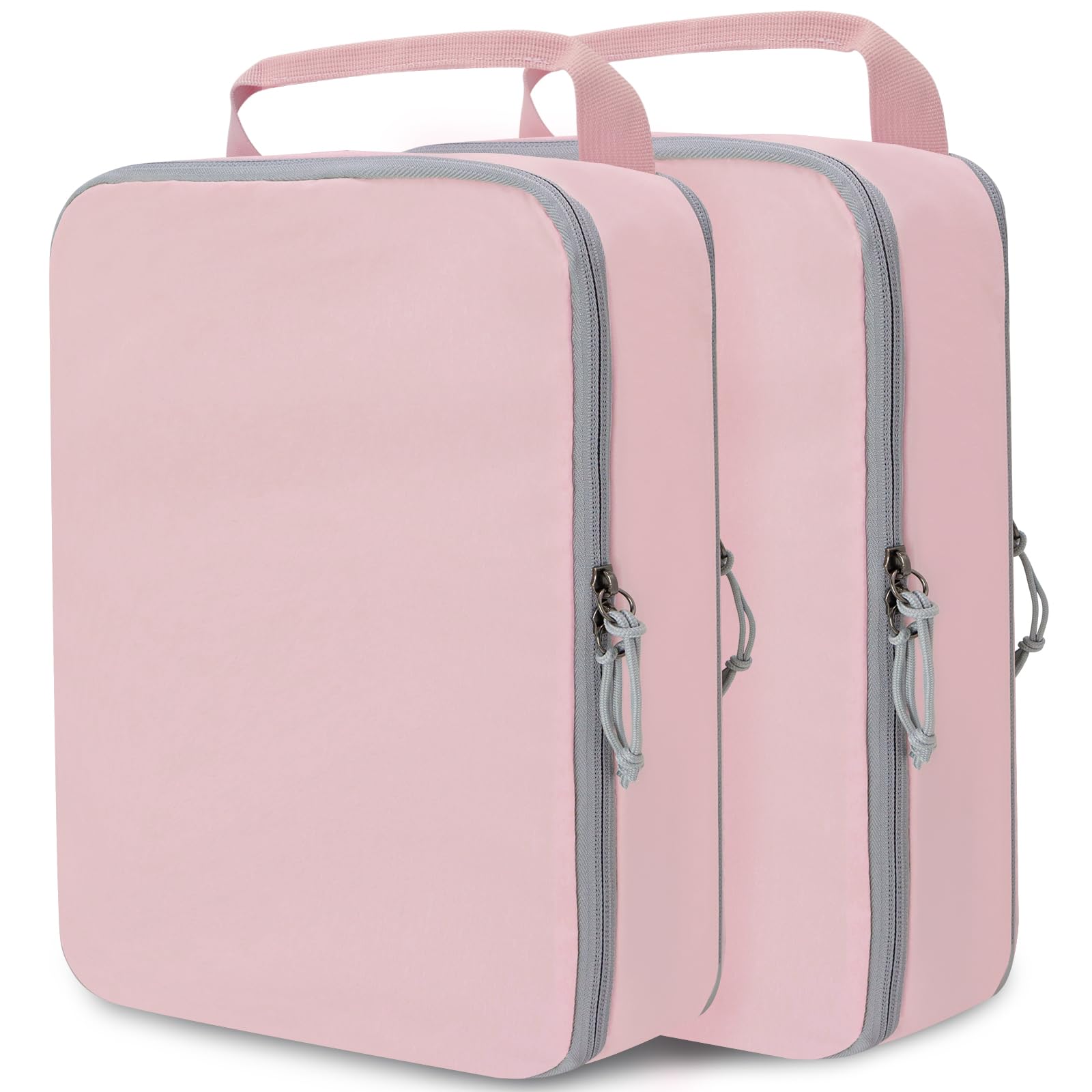 2 Set Extra Large Compression Packing Cubes for Travel Pink HRS07