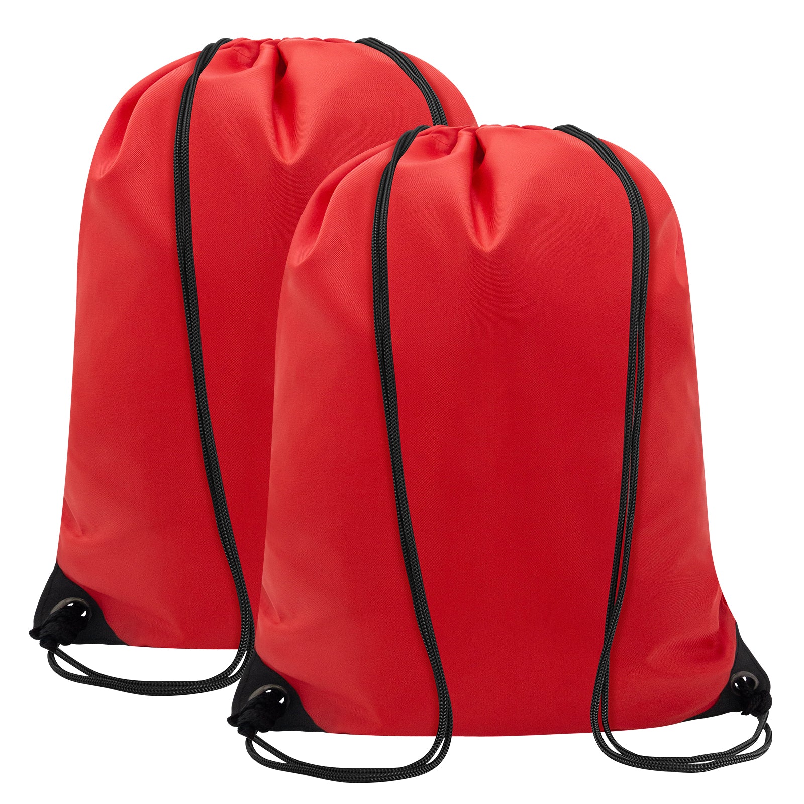 2PCS Drawstring Bags Bulk, String Backpack Red HRS10