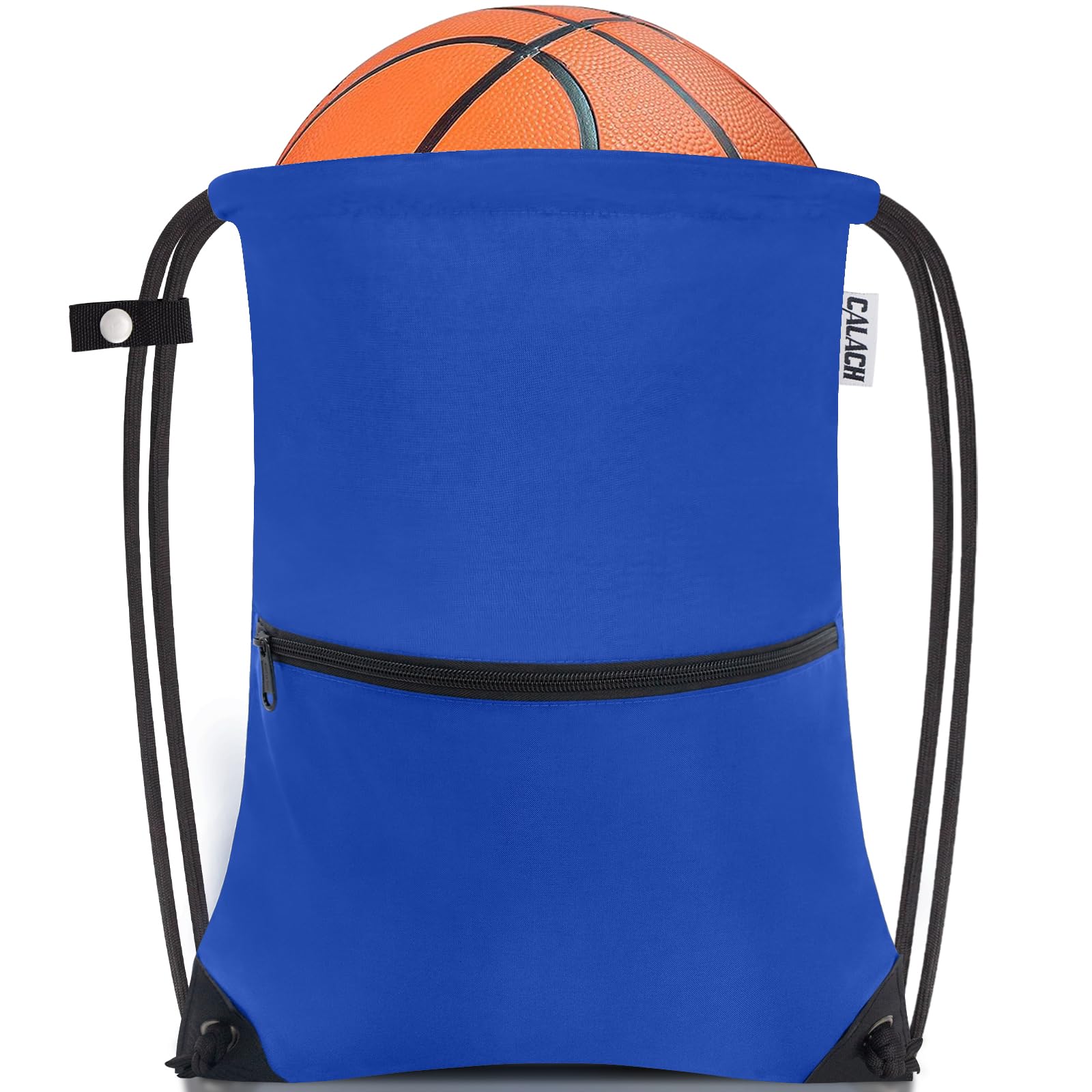 CALACH Large Gym Sports String Backpack Bright Royal HLC004