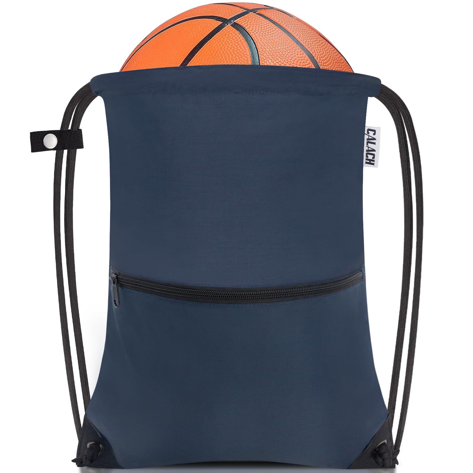 CALACH Large Gym Sports String Backpack Navy HLC004