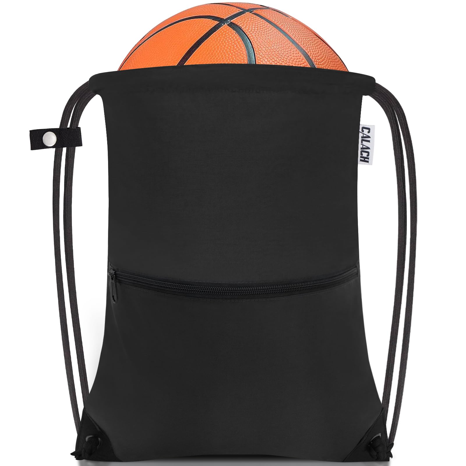 CALACH Large Gym Sports string backpack black HLC004