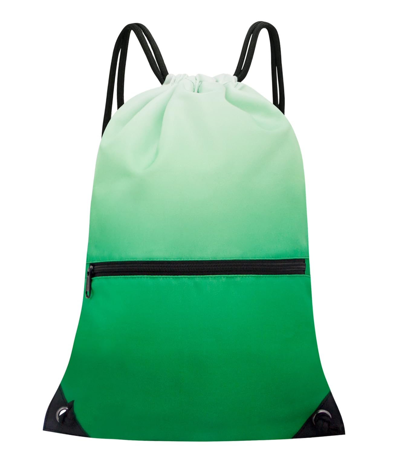 Drawstring Backpack Bag Sport Gym Sackpack Gradient Gradient Green HLC001