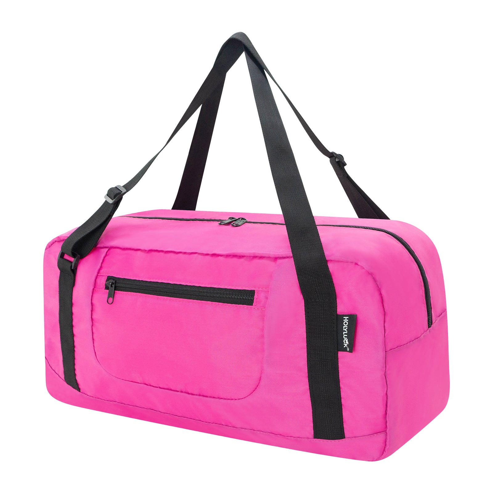 Foldable Travel Duffel Bag For Women & Men Luggage Great for Gym - pink HLC008