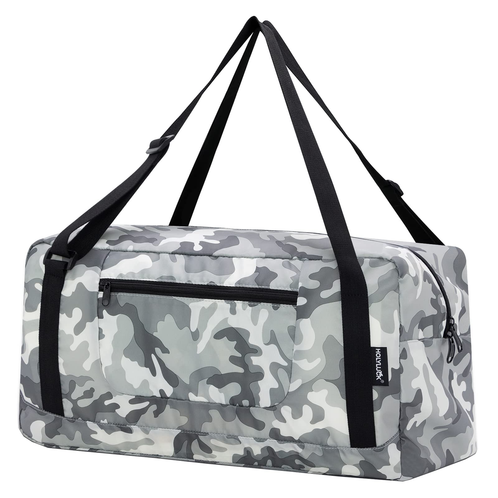 Foldable Travel Duffel Bag For Women & Men Luggage Great for Gym (arctic camo) HLC008