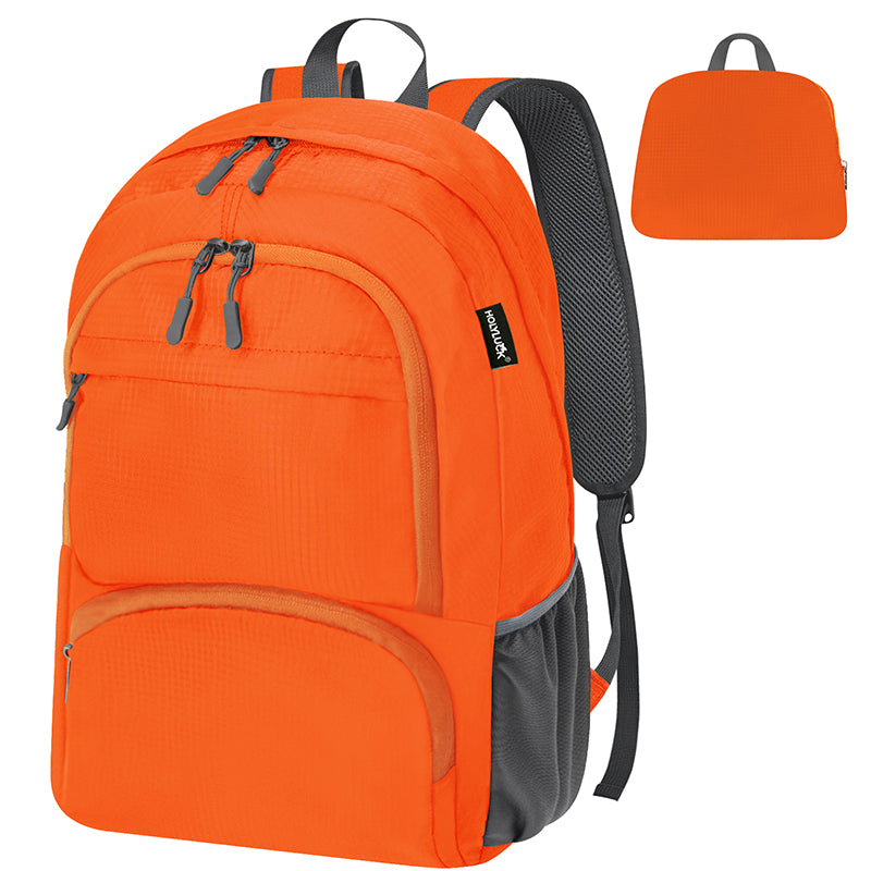 20L lightweight packable Hiking Daypack Foldable Backpack HLC410 Orange