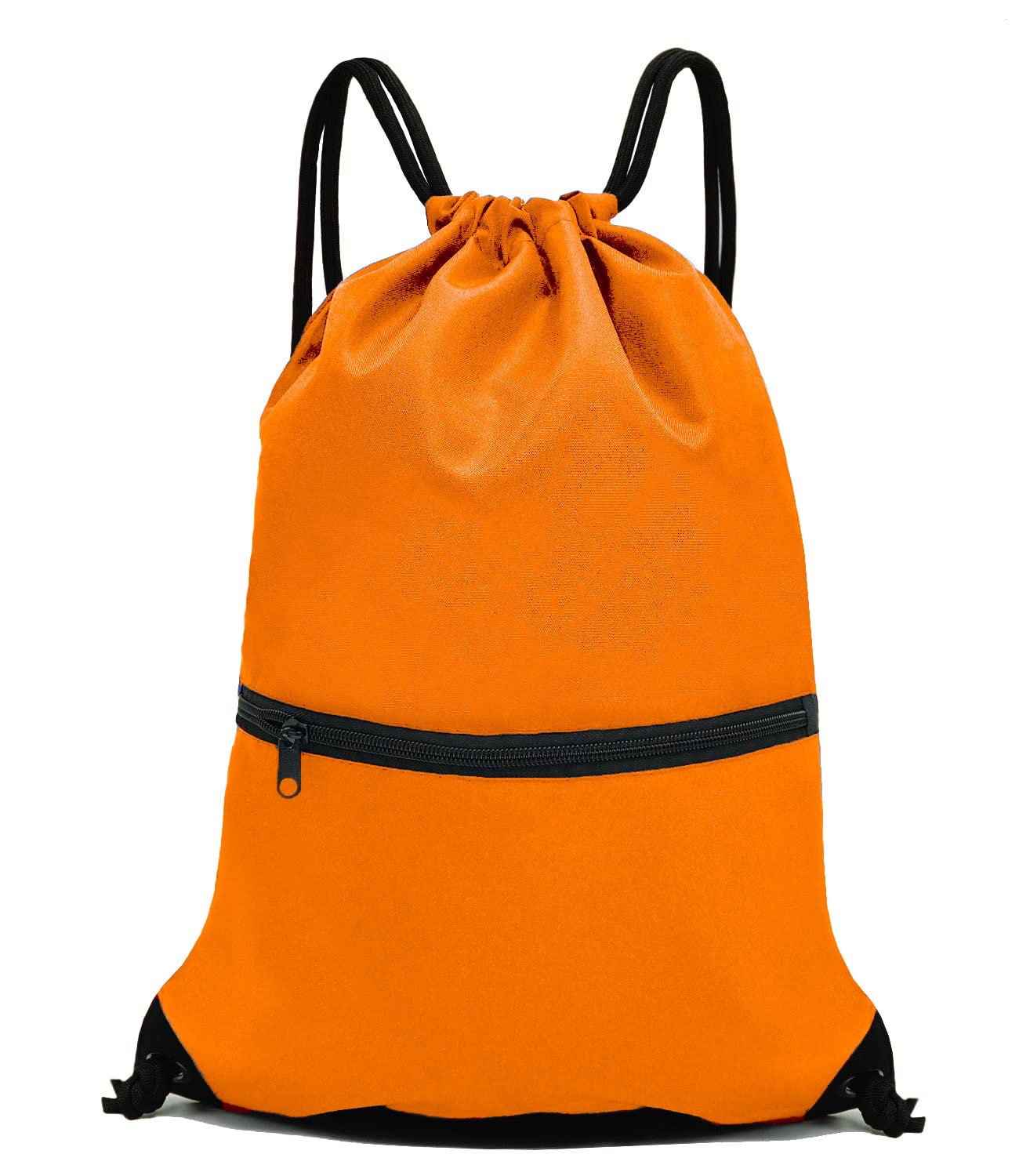 HOLYLUCK Drawstring Backpack Bag Sport Gym Sackpack Orange HLC001