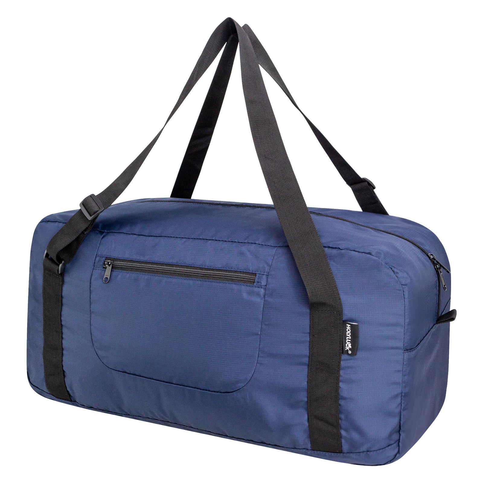 HOLYLUCK Foldable Travel Duffel Bag For Women & Men Luggage Great for Gym - large navy blue HLC408