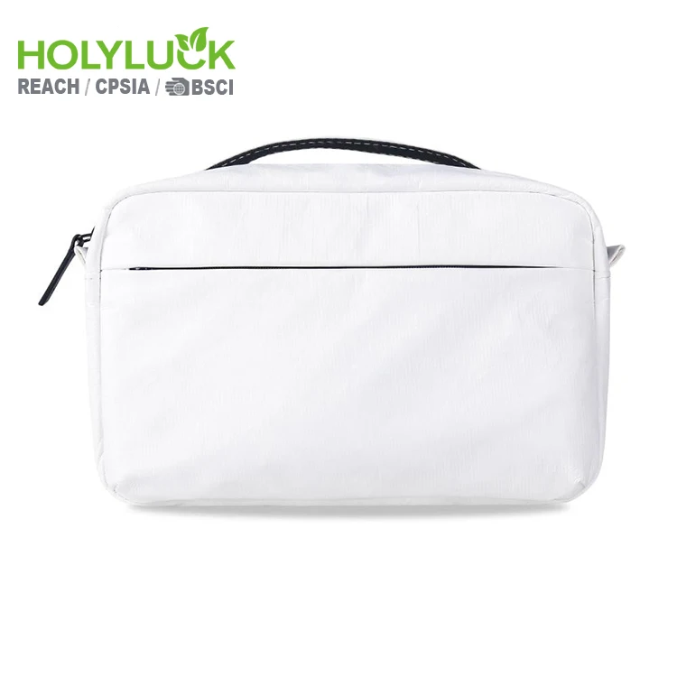2023 Super Lightweight Tyvek Waterproof Zipper Women Dupont Paper Travel Toiletry Kit Cosmetic Bags