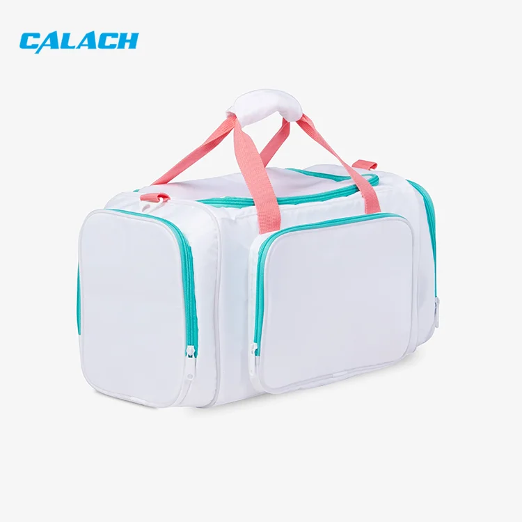 2025 Wholesale Camping Travel Waterproof Duffel Bag, Lightweight Polyester Sports Gym Tote with Retro Logo