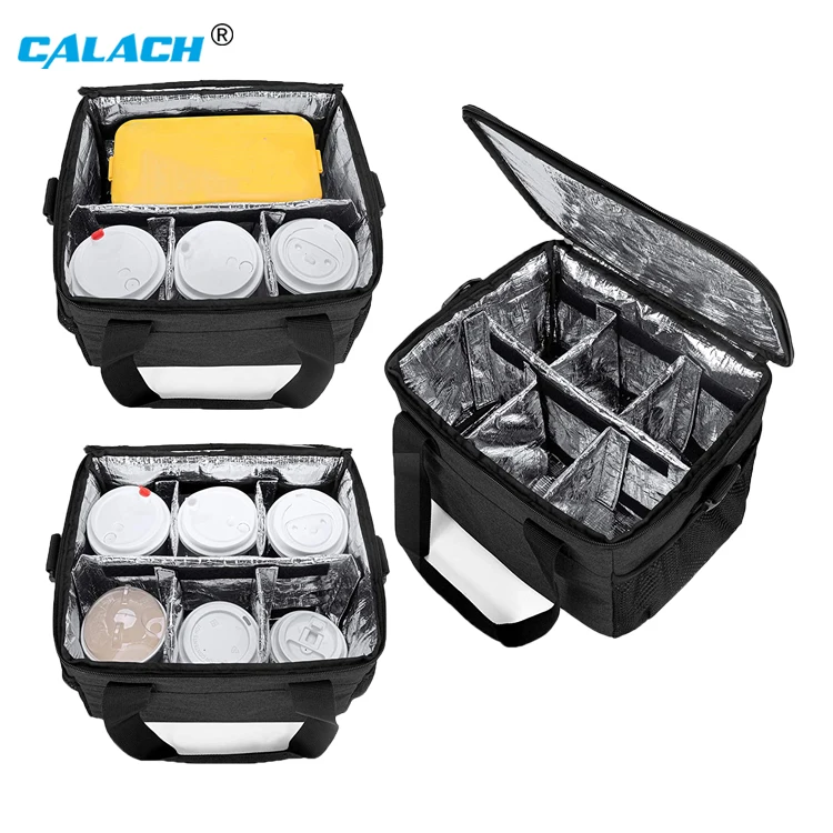 6 Can Multi Compartment Picnic Hot Cold Thermal Cooler Grocery Small Cooling Bag Beer for Adults Casual