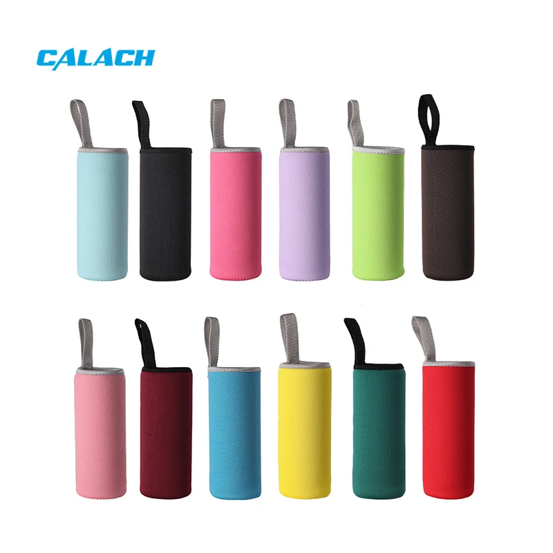 Anti-slip Embossed Reusable Neoprene Coozies Can Cooler Sleeve Holder 3mm Thick Drink Beer Bottle Cover for Bbq Camping Party