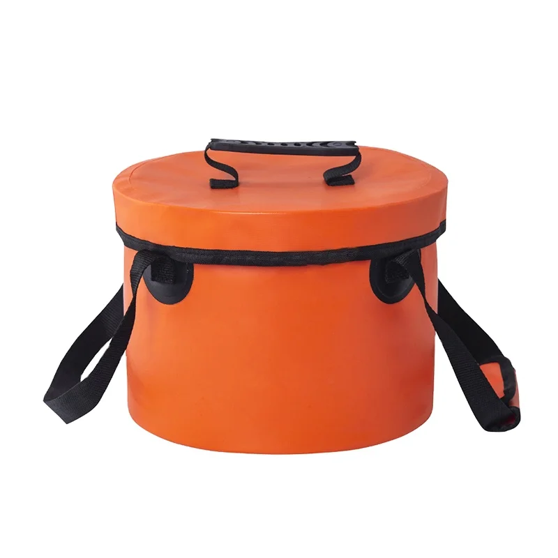 Camping Folding Water Buckets High Capacity Outdoor Storage Container With Handle,11l 15l 20l Collapsible Bucket for Traveling