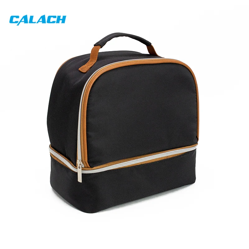Classic Style Portable Thermal Outdoor Polyester High Quality Lunch Box Insulated Lunch Bag Cooler Tote Bags