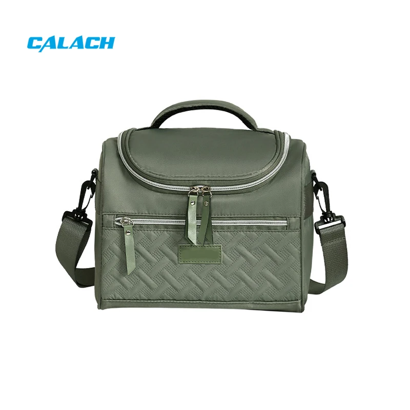 Collapsible Design Patterns Insulated Bento Lunch Box for School Children Cool Patterned Kids Lunch Bag with Front Pocket Strap