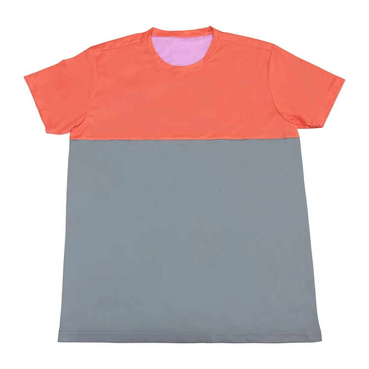 Color Block 100% Polyester Breathability Quick Dry Shirt Delivery Work Wear Uniformt Man Delivery t Shirt