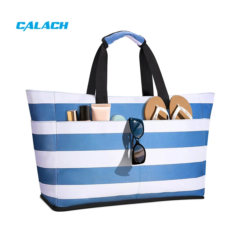 Custom Detachable Waterproof Insulated Cooler Bag Beach Tote Cooling Bag With Big Capacity for Women Men