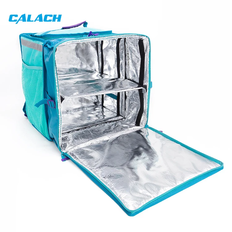 Custom Factory Wholesale Motorcycle Grocery Food Warmer Pizza Delivery Insulation Cooler Bags for Street Sellers Delivery