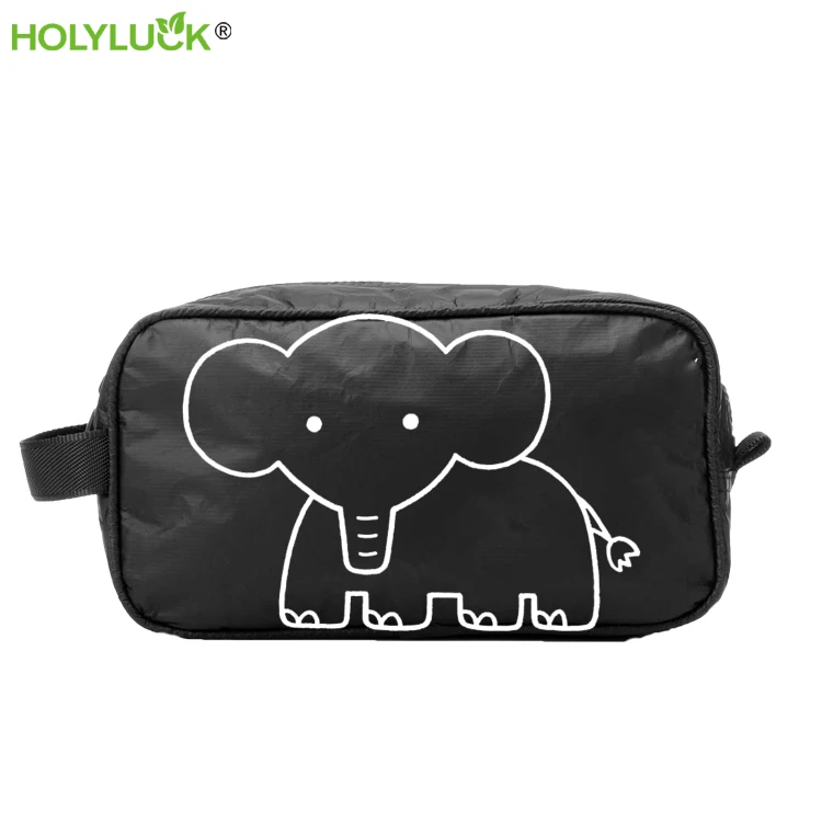 Custom Fashion Eco Friendly Waterproof Make up Organizer Tyvek Pouch Cosmetic Bags Toiletry Bag DuPont Paper Dopp Kit