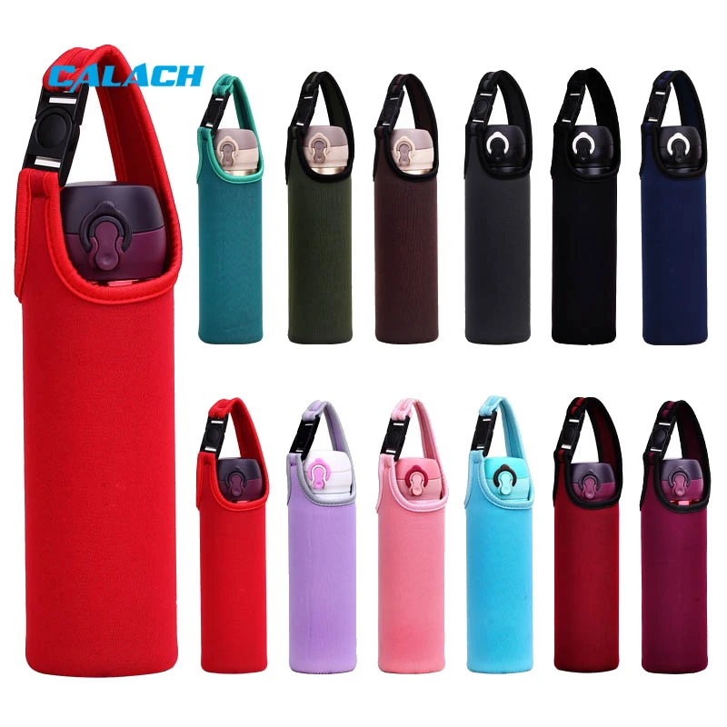 Custom Insulated Neoprene Waterproof Wine Bottle Sleeve Holder Blank Sublimation Portable Tote Carrier Wine Cooler Bag