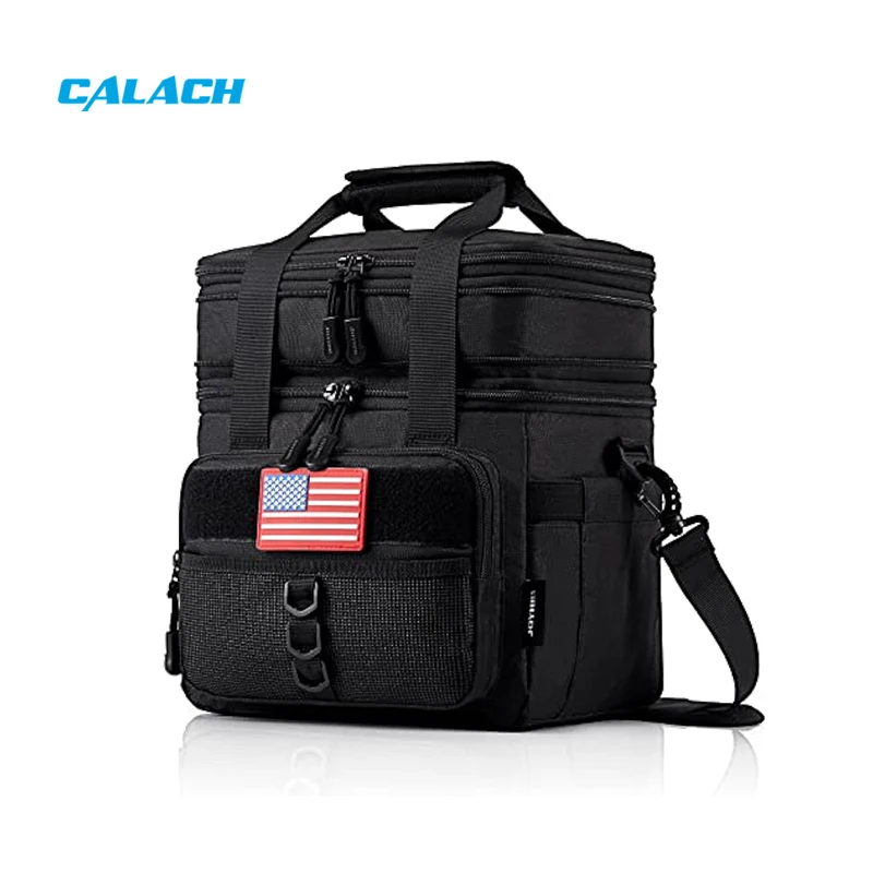 Custom Logo Modern Leakproof Oxford Lunch Bag Tactical Lunch Picnic Insulated Thermal Cooler Bag