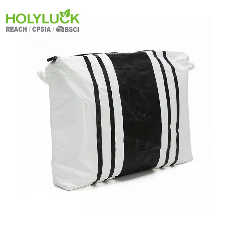 Custom Portable Bikini Swimsuit Bag Tyvek Small Pouch Coated Dupont Cosmetic Bags Makeup Tyvek Zipper Pouch for Beach