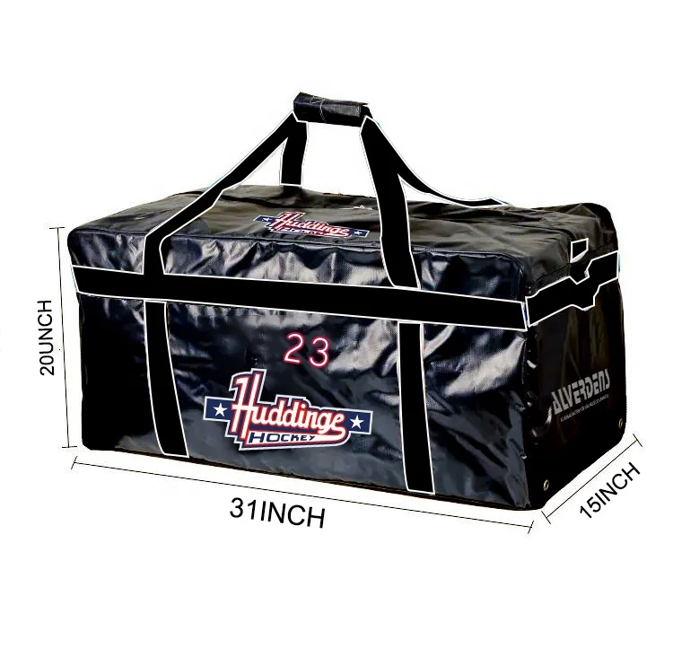 Custom Professional Oem Sports Ice Hockey Player Senior Equipment Bag Tarpaulin Hockey Stick Gear Bags for Team Sports