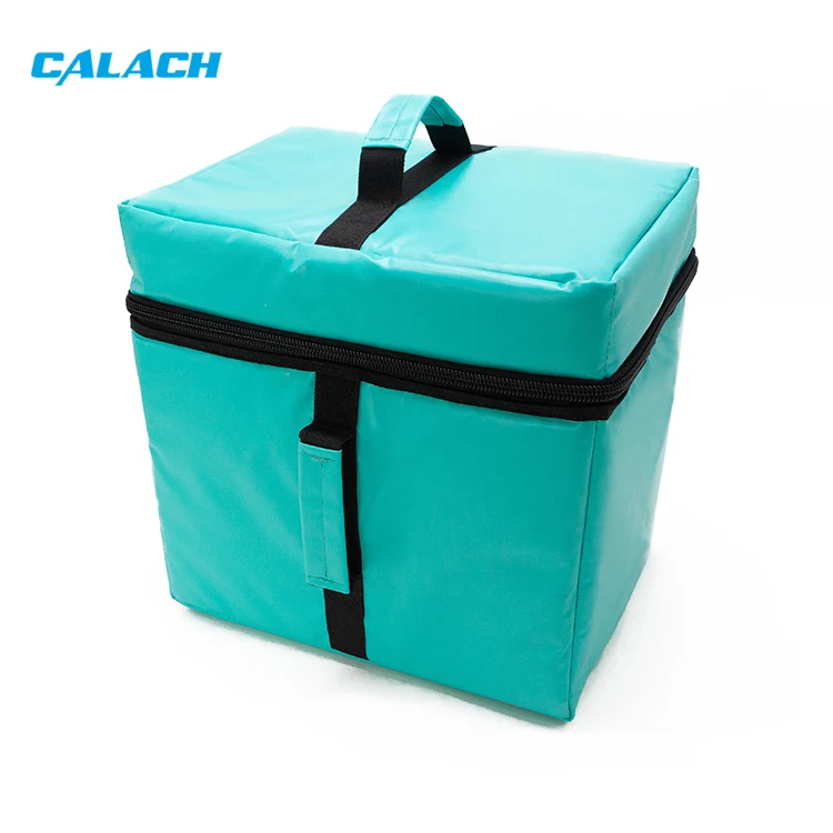 Custom Waterproof Restaurant Bike Cycle Blue Thermal Insulated Cooler Food Delivery Bag for Hot and Cold Food Pizza