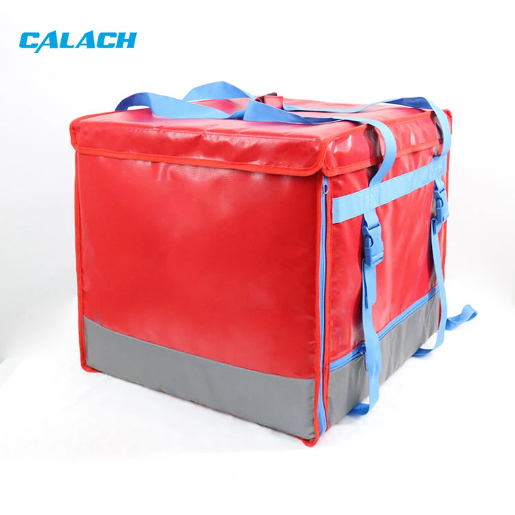 Custom Waterproof Thermal Insulated Delivery Food Pizza 45*45*45 Delivery Bag Delivery Food Warmer Bag with Hold Cup
