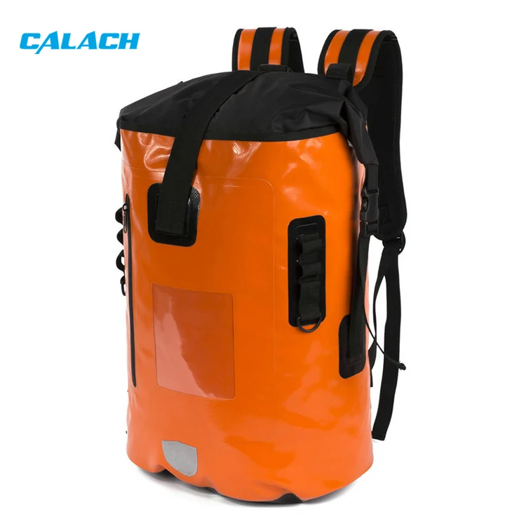 Custom logo 35l 500d Pvc Tarpaulin Sports Waterproof Heavy Duty 420d Tpu Dry Bag Hiking Backpack for Outdoor Camping