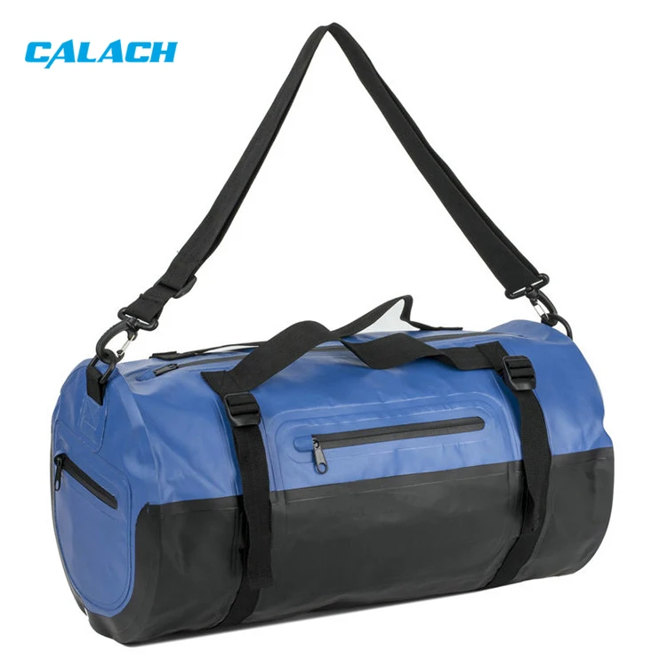 Custom logo 500d Pvc Tpu 30l Waterproof Sports Barrel Dry Duffel Bag for Travel Outdoor Gym