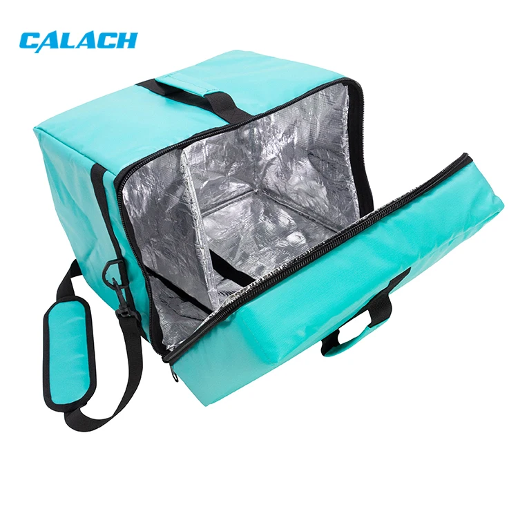 Custom logo Waterproof Deliveroo Soft Shoulder Thermal Delivery Box Bag Food Delivery Insulated Carry Cooler Bag