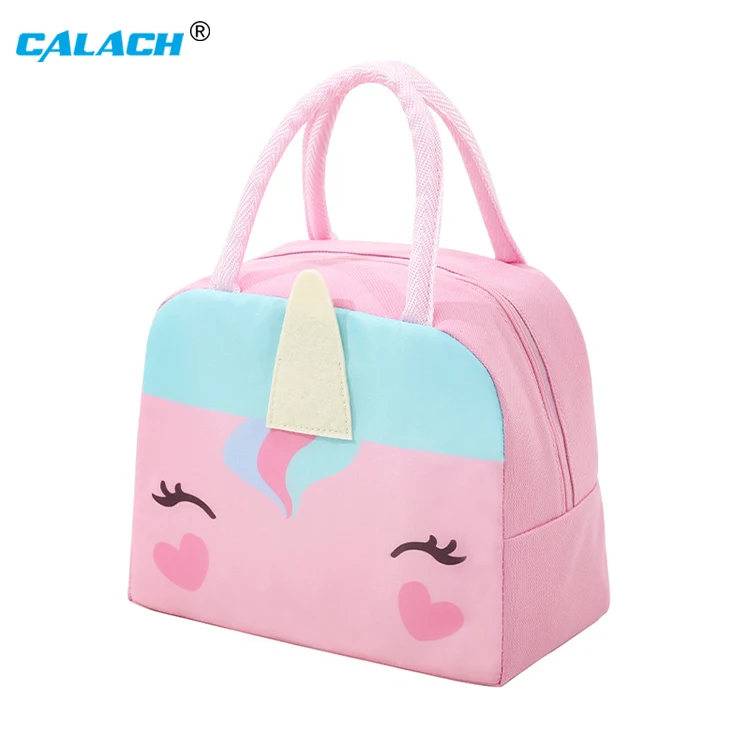 Customized Custom Small Eco Friendly Food Cooler Thermal Insulated Cartoon Lunch Bag for School Kids