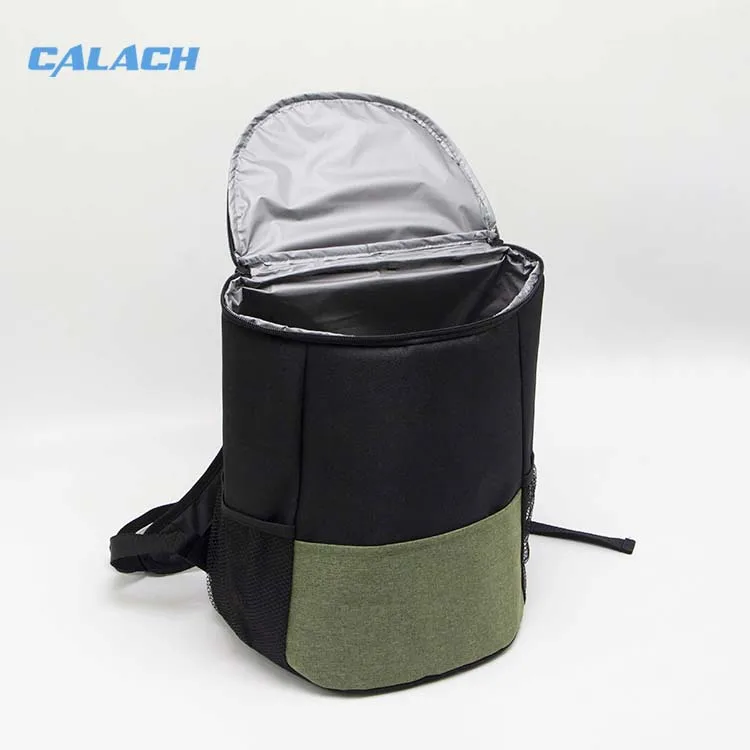 Customized Logo Lightweight Insulated Cooler Bag 600d Polyester Cooler Backpack for Lunch