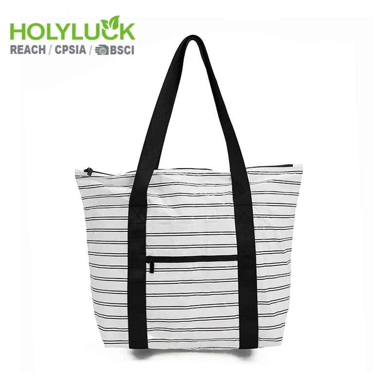 ECO Friendly Material Custom logo Reusable Shopping Bags Light Dupont Aloha Tyvek Paper Grocery Tote