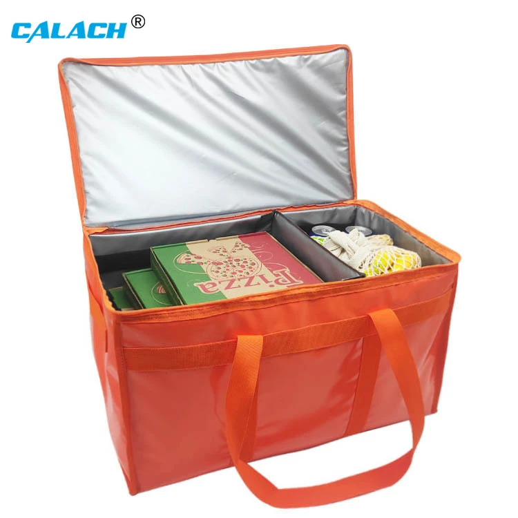 Extra Large Reusable Waterproof Therm Pvc Delivery Cooler Insulated Tote Food Delivery Bag Wholesale