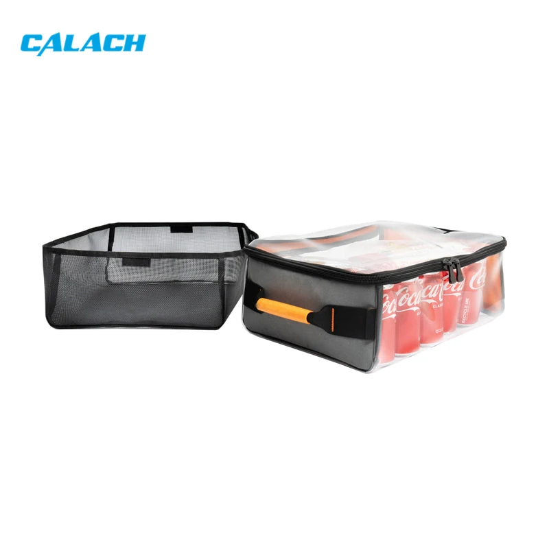 Factory Custom Outdoor 4x4 Canvas clear Top Bag Camping Drawer Storage Bag with PVC Lining