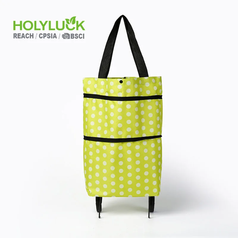 Reusable Grocery Foldable Collapsible Shopping Trolley Cart Bags