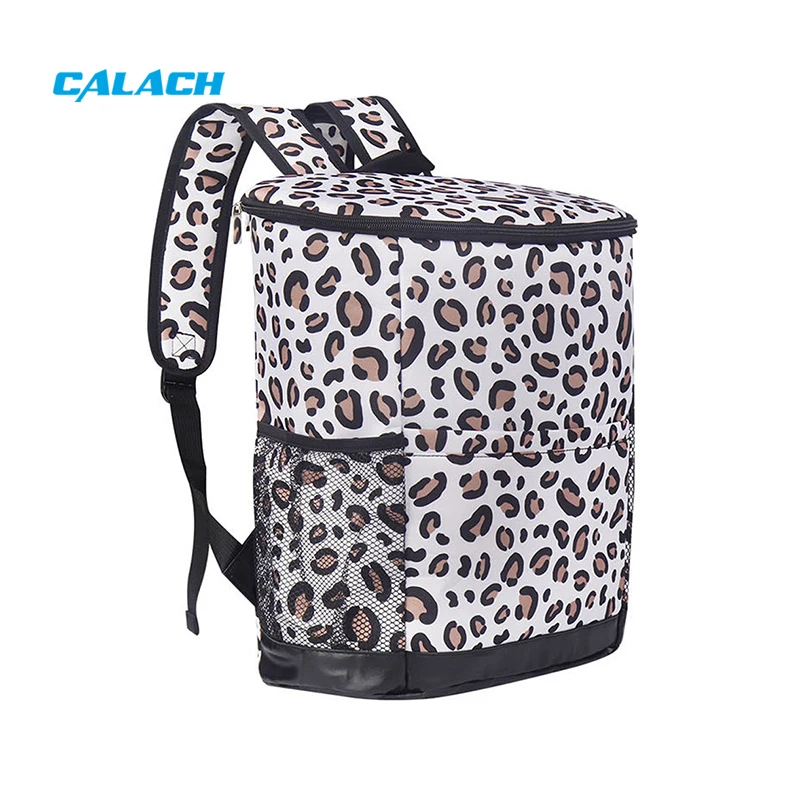 New Design Summer Fashionable Lunch Ice Pack Bag Cow Print Leopard Style Coolers Backpack