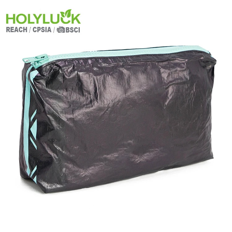 New Material Custom logo Lightweight Waterproof Bikini Cosmetic Bags Dupont Tyvek Paper Pouch With Printed Design