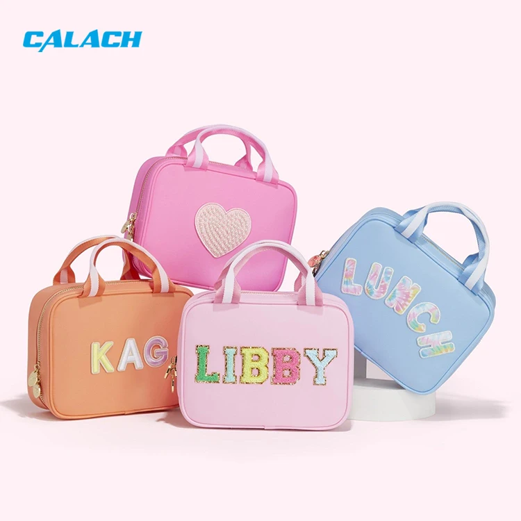 Nylon Portable Waterproof Personalized Girls Kids School Insulated Cooler Totes Lunch Bag With Affordable Prices and Colorful