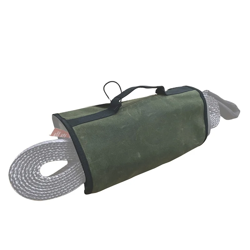 Outdoor Ultimate 4wd Overland Offroad Recovery Gear Storage Bag Waxed Canvas Recovery Wrap Storage Bag