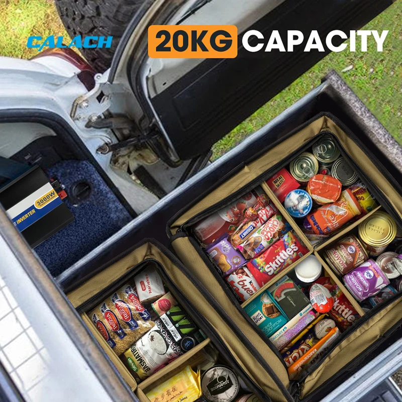 Outdoor Weather Resistant 4wd Waterproof Gear Bag 4x4 Canvas Camping Storage Bag with Divider Outdoor Weather Resistant 4wd Waterproof Gear Bag 4x4 Canvas Camping Storage Bag with Divider