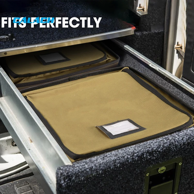 Outdoor Weather Resistant 4wd Waterproof Gear Bag 4x4 Canvas Camping Storage Bag with Divider Outdoor Weather Resistant 4wd Waterproof Gear Bag 4x4 Canvas Camping Storage Bag with Divider