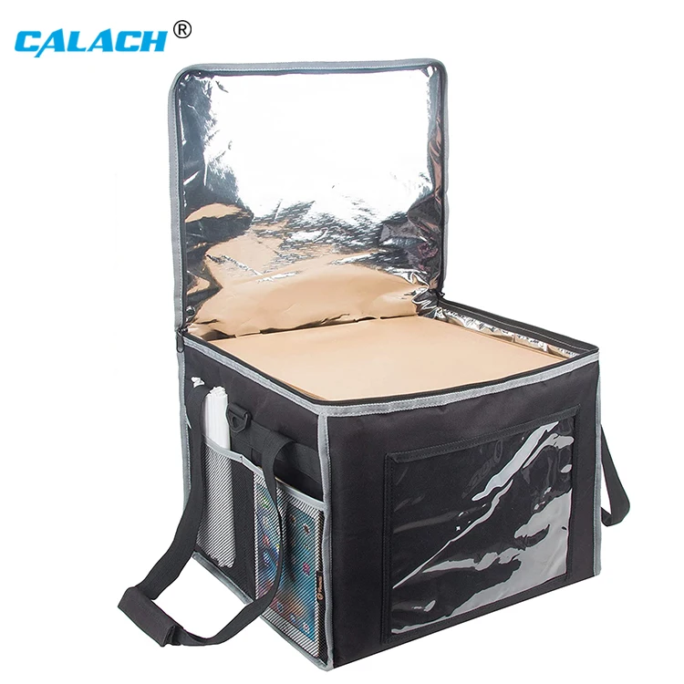 Personalized Waterproof Reusable Insulated Cake Cooler Tote Food Delivery Bag with Aluminum Lining
