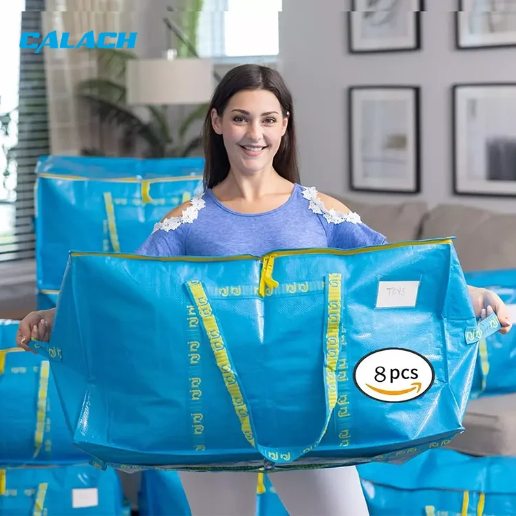 Polypropylene pp Woven Moving extra Large Heavy Duty Moving Storage Bags with Zippers