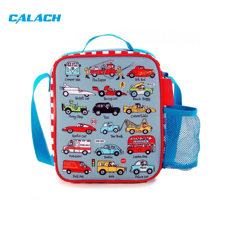 Portable Lunch Bag Insulated Custom Cartoon Student Shoulder School Lunch Box Bag Cooler for Kid