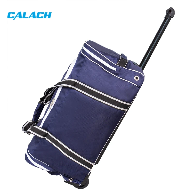 Portable Spot Travel Storage Multi-function Wheel Hockey Bag Roller Ice Hockey Tie Rod Trolley Gear Hockey Bag with Wheel Odm