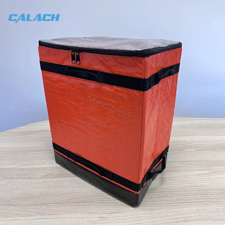 Pp Pe Woven 100 Gsm Transparent Top Foldable Logistic Courier Parcel Bags Delivery Sorting Stacking Bag