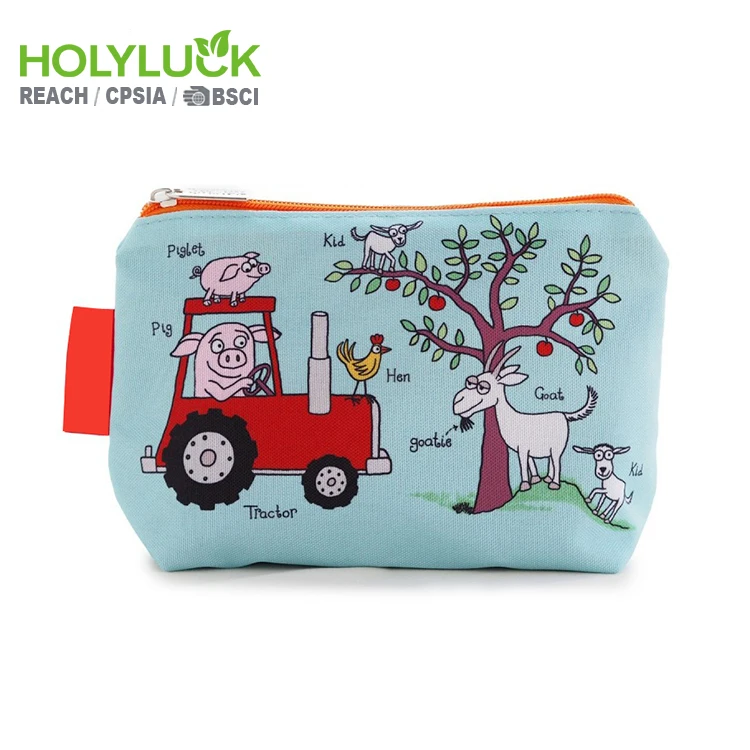 Printed Cosmetic Bags Multi-function Zipper Travel Organizer Pouches Kid Toiletry Bag for Women Girls Kid
