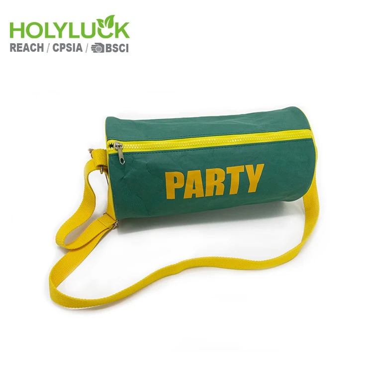 Printed Waterproof Travel Sports Cheap Small Gym Kraft Paper Duffel Bags Sport Custom Mini Duffle Bag